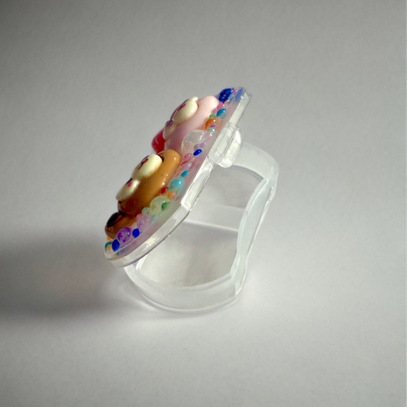 Handmade Decoden Mini Pill Box Duffy Bear & ShellieMay Kawaii Junk Case - Picture 4 of 4